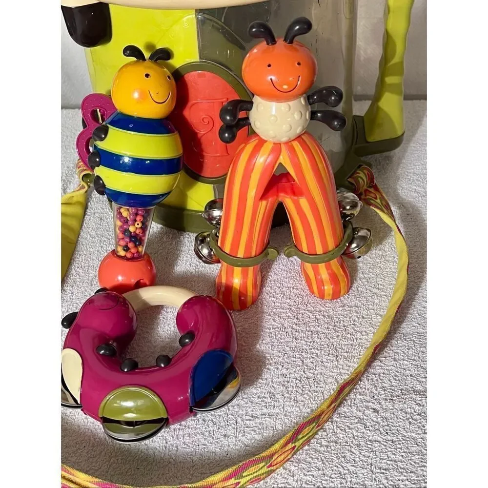 Just B Parum Pum Pum Drum Musical Instruments Set Bugs Play Toddler Kids Toys